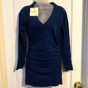 Navy Blue V-neck Sweater